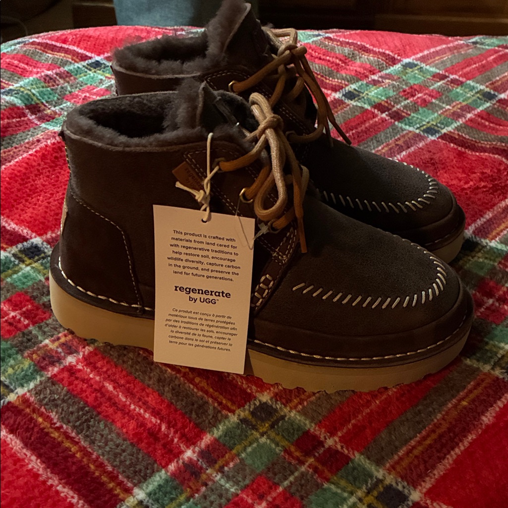 Ugg Brown Ankle Boots With Tan Soles